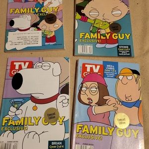 Family Guy Exclusive TV Guide cover full set